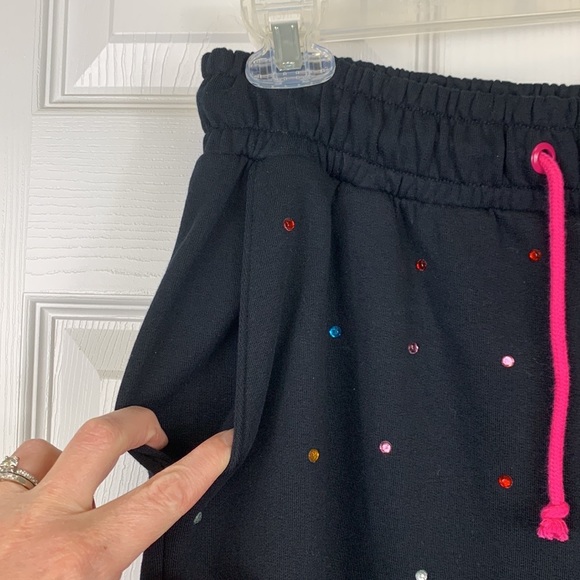 Terez black gems sweatpants sz sm - Picture 10 of 13